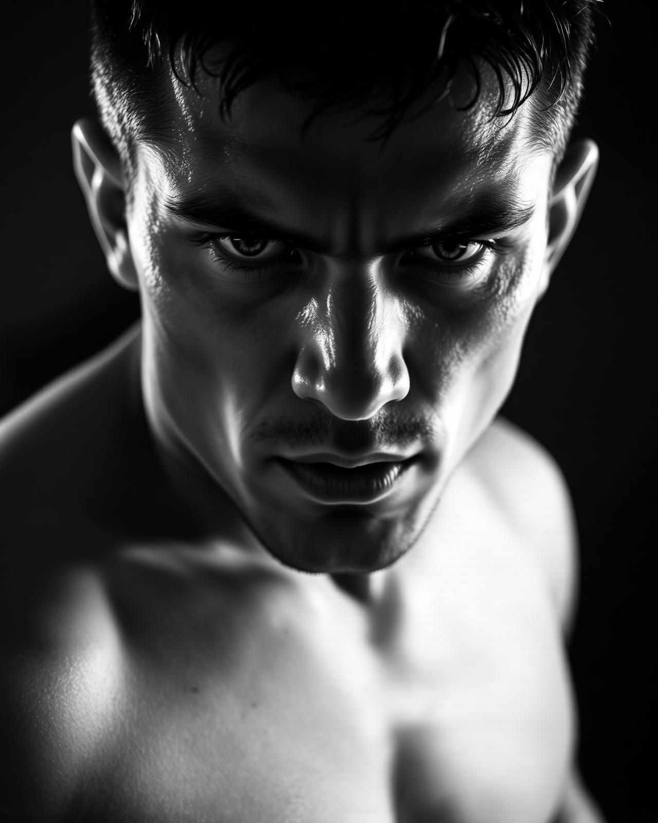 Elite MMA fighter portrait
